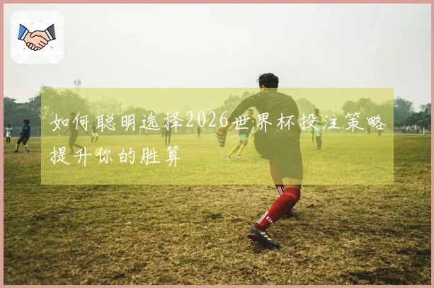 如何聪明选择2026世界杯投注策略提升你的胜算