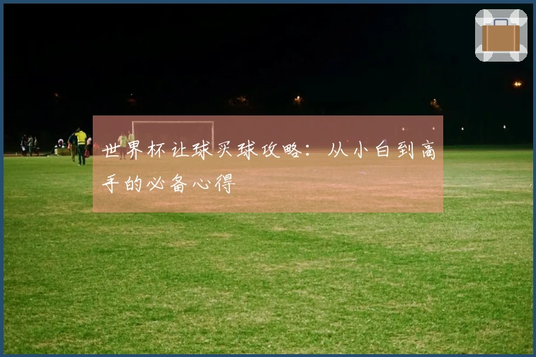 世界杯让球买球攻略：从小白到高手的必备心得